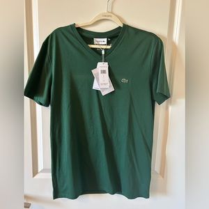 Lacoste mens v neck tee size medium NWT